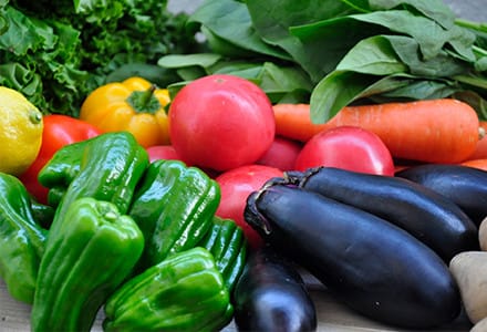 国内の契約農家の野菜を使用